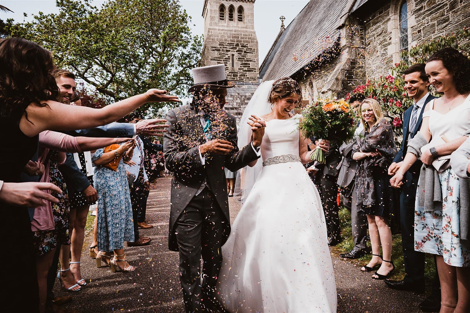 garden wedding cornwall